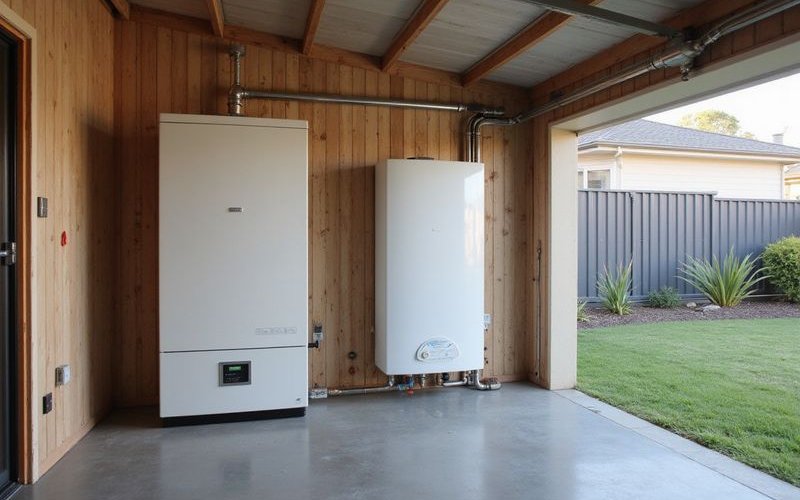 Gas hot water storage tank