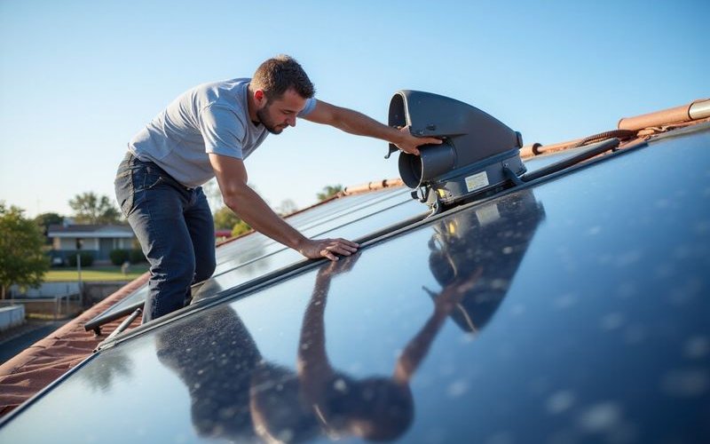 Solar collector cleaning