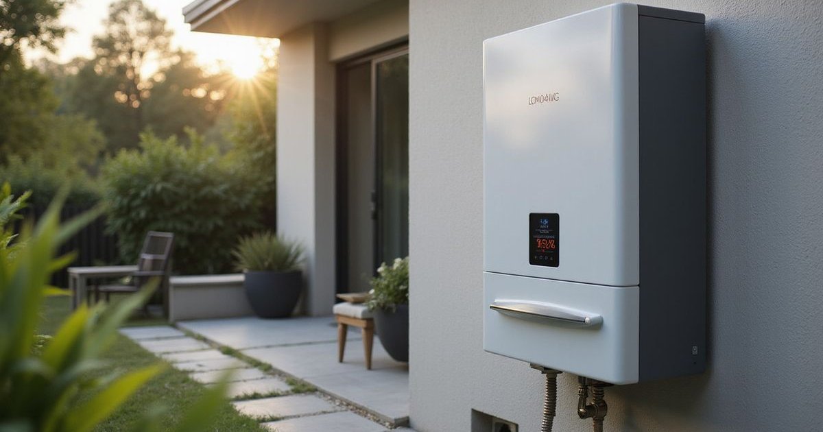 Heat pump hot water system providing energy savings for Perth home